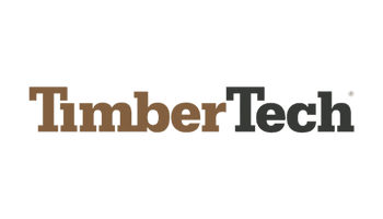 The TimberTech logo featuring the brand name in a mix of brown and gray text with a registered trademark symbol.